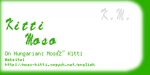 kitti moso business card